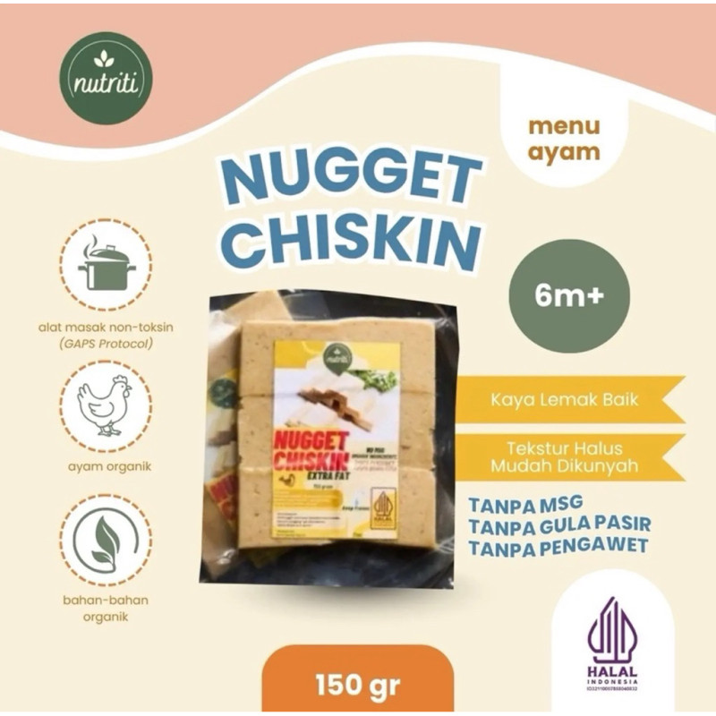 Baby Nugget Chiskin Organik Extra Fat Menu Mpasi Padat Nutrisi Dairy Free By Nutriti