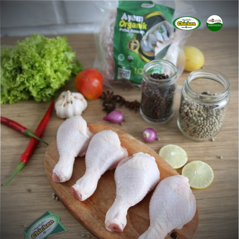 Ayam Organik By Berkah Chicken Ayam Potong, Paha, Sayap, Dada, Kulit, Ati, Ceker 1 Kg