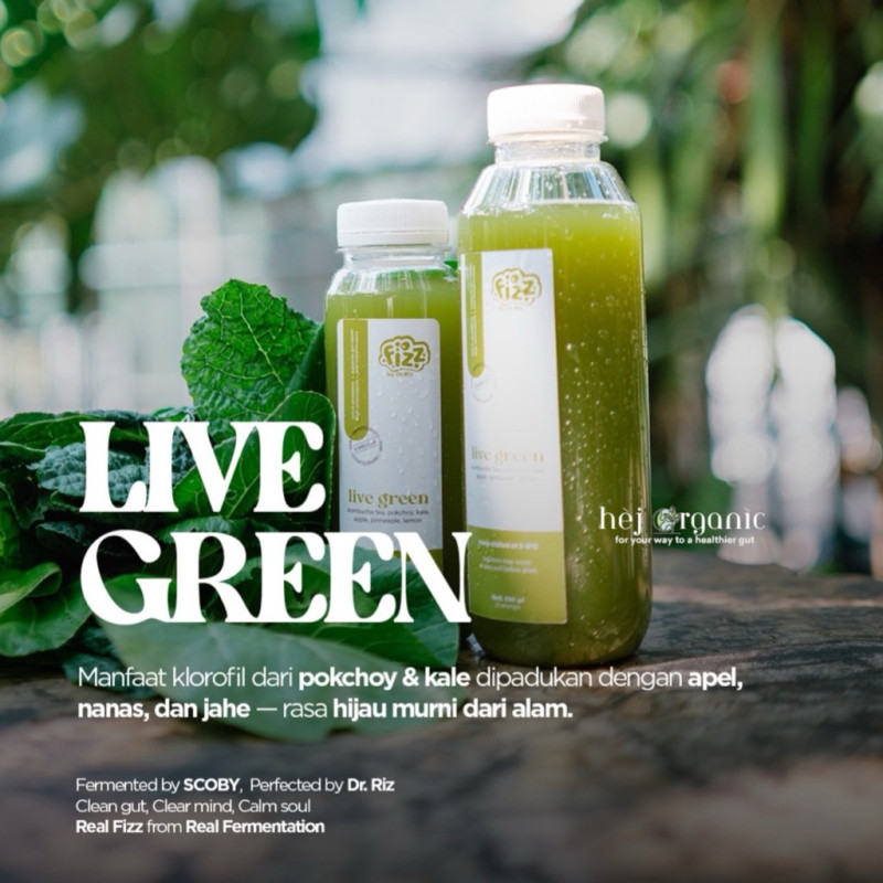 Duo Segar Kombucha Halal Berpadu Dengan Coldpress Juice Organik