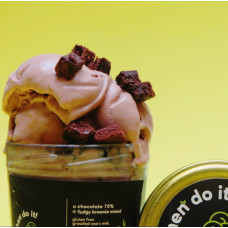 Gelato fudgy brownie grassfed cow milk