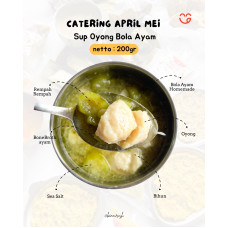 Sop oyong bola ayam menu berkuah benourish